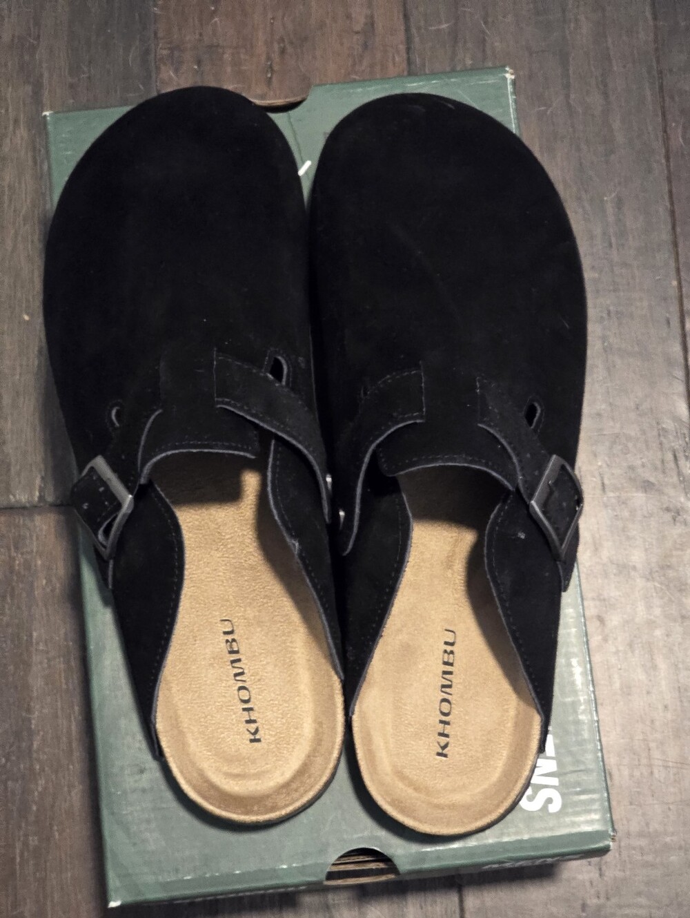 NWT KhomBu Damian Suede Cork Mule Clogs Men's 11